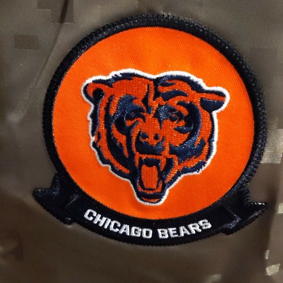 2019 Chicago Bears Nike Salute to Service Jacket ON FIELD Large NWT Repel Camo - Picture 3 of 8